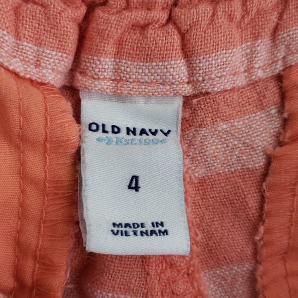 Old navy linen strip short - Picture 2 of 3